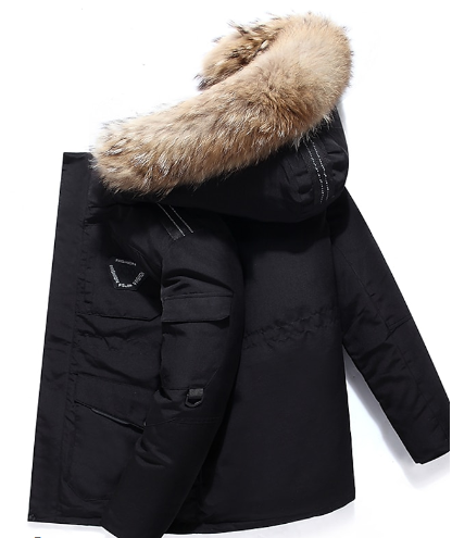 Luca - Stijlvolle Winterjas met Bontcapuchon