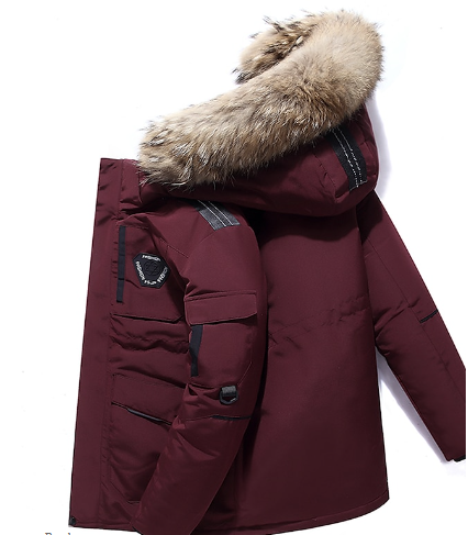Luca - Stijlvolle Winterjas met Bontcapuchon