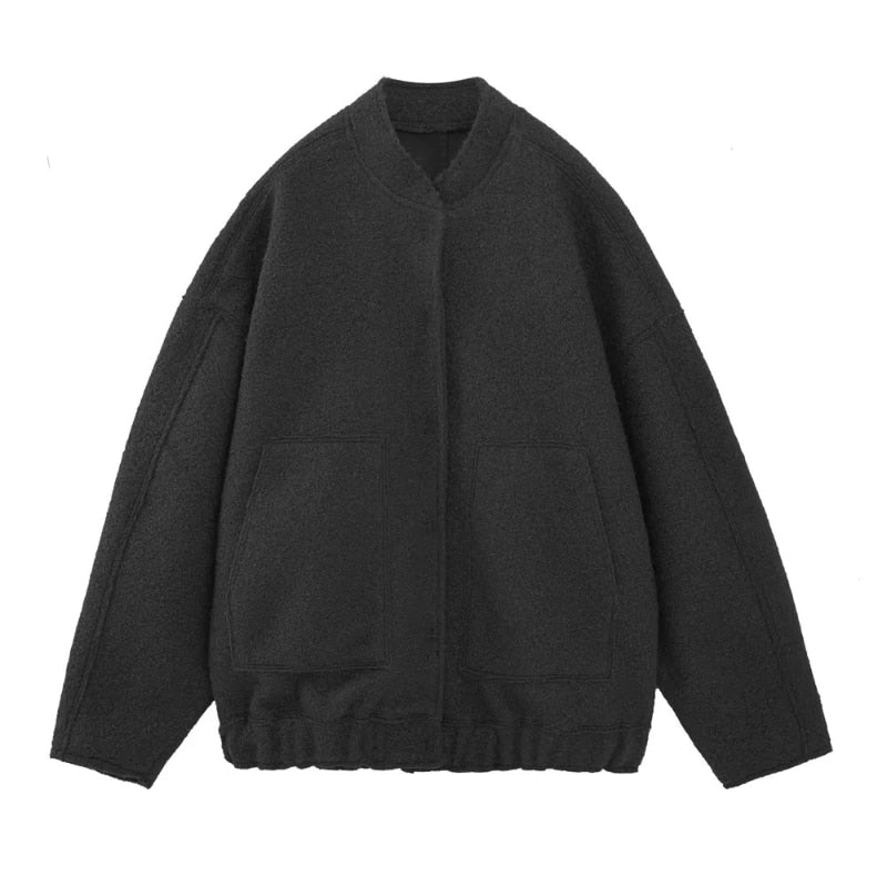 Isadora - Luxe Wollen Winterjas met Verfijnde Snit