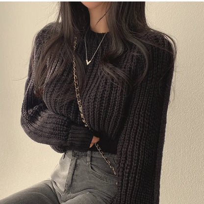Trendy Cropped Sweater