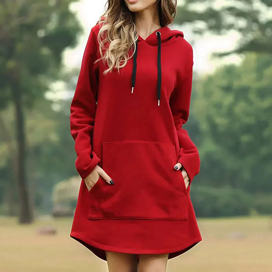 Sophie - Comfortabele Hoodie Jurk met Capuchon