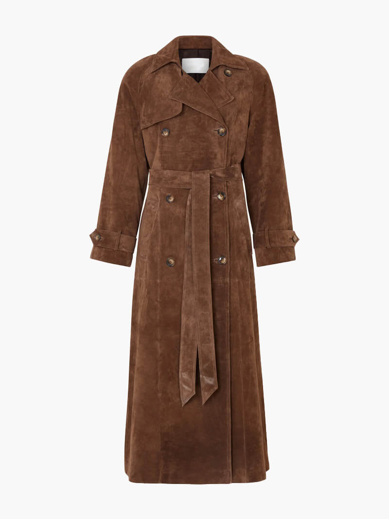 Luxe Suède Trenchcoat