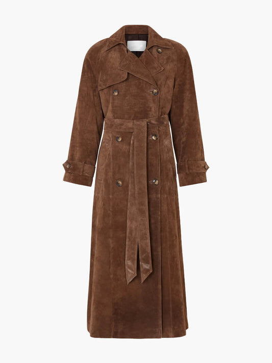 Luxe Suède Trenchcoat