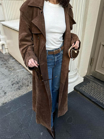 Luxe Suède Trenchcoat