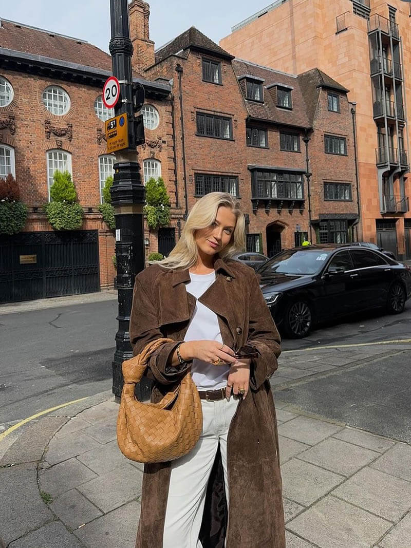 Luxe Suède Trenchcoat