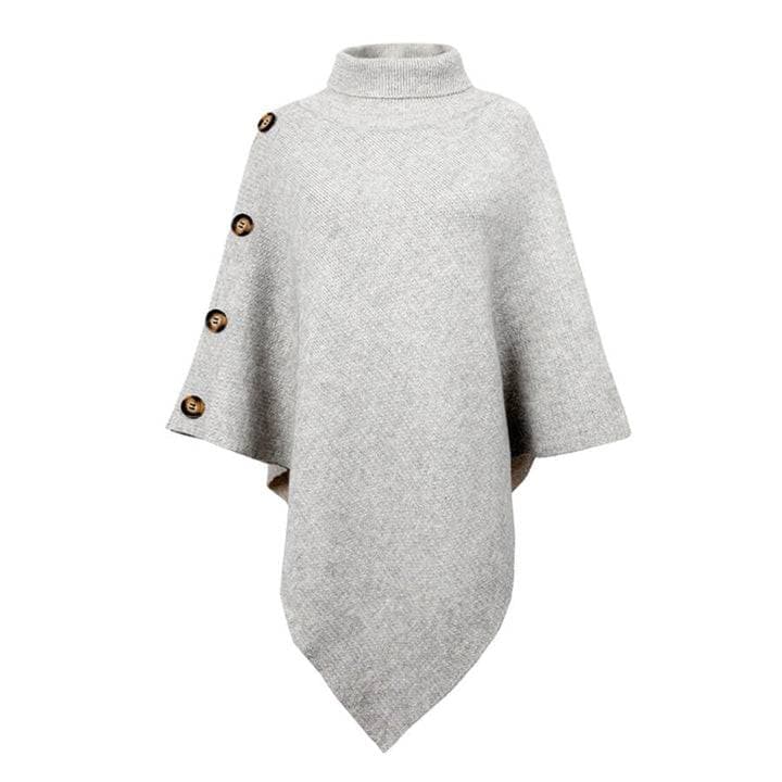Stijlvolle Coltrui Poncho met Zijknopen