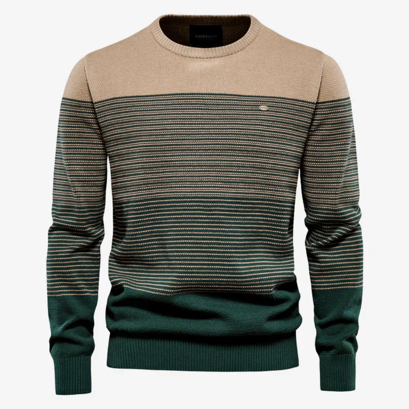 Trendy Multi Gestreepte Trui