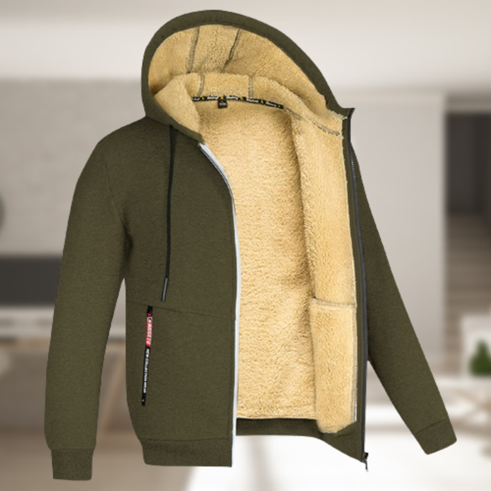 Jasper - Comfortabele Fleece Trui met Ronde Hals