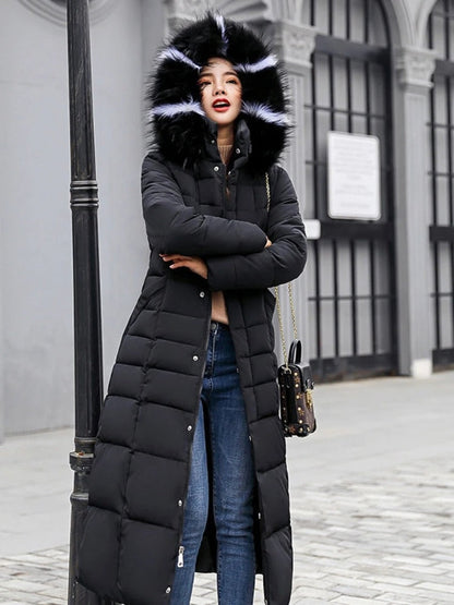 Sophie - Elegante Lange Winterjas met Taille Riem
