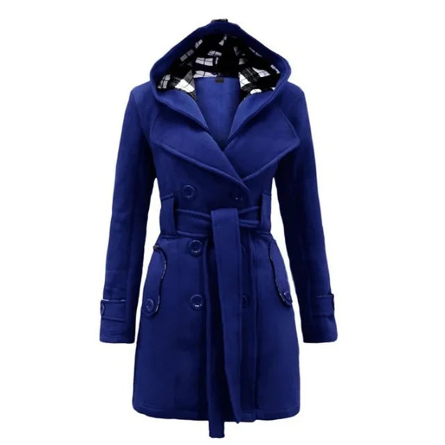 Eva - Luxe Trenchcoat met Verstelbare Taille