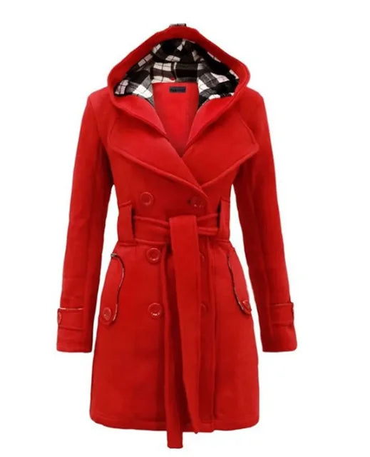 Eva - Luxe Trenchcoat met Verstelbare Taille