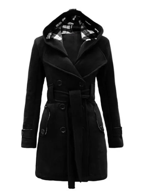Eva - Luxe Trenchcoat met Verstelbare Taille
