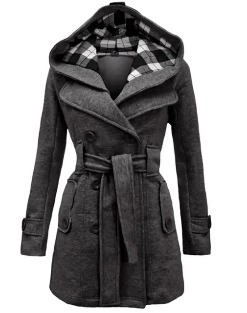 Eva - Luxe Trenchcoat met Verstelbare Taille