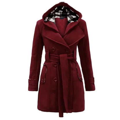 Eva - Luxe Trenchcoat met Verstelbare Taille