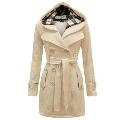 Eva - Luxe Trenchcoat met Verstelbare Taille