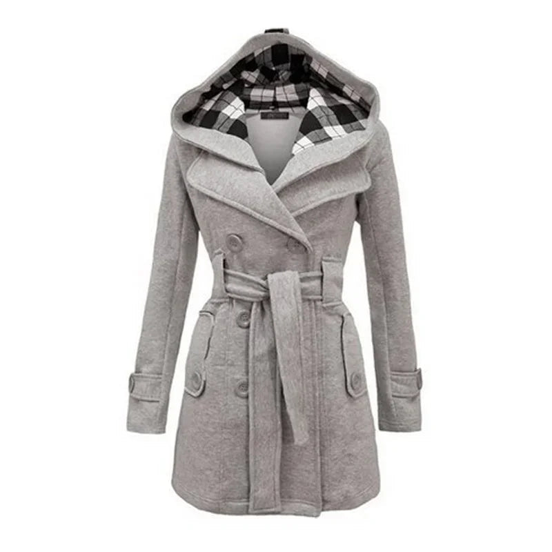 Eva - Luxe Trenchcoat met Verstelbare Taille