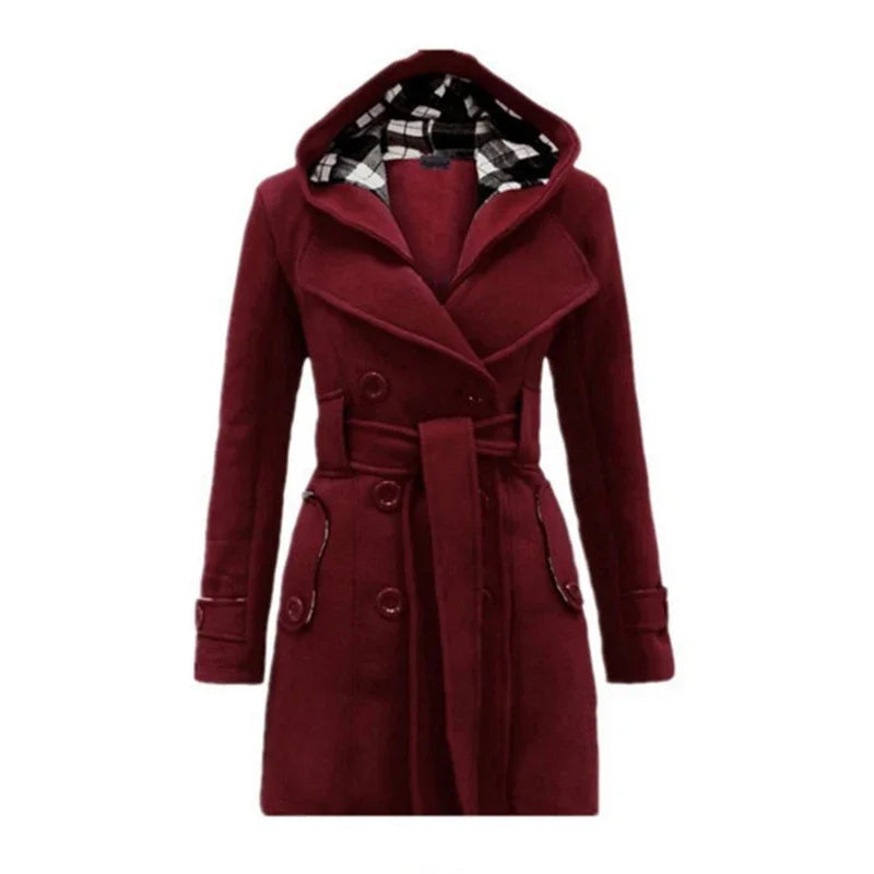 Eva - Luxe Trenchcoat met Verstelbare Taille