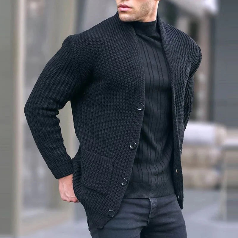 Warm Gebreid Slim-Fit Vest
