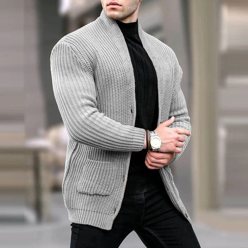 Warm Gebreid Slim-Fit Vest