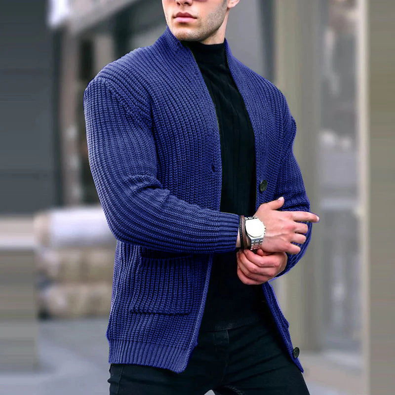 Warm Gebreid Slim-Fit Vest