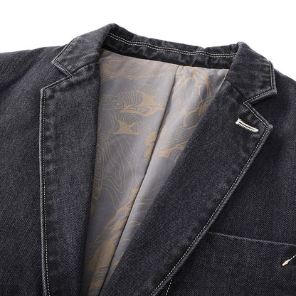 Modern Zakelijk Denim Jack