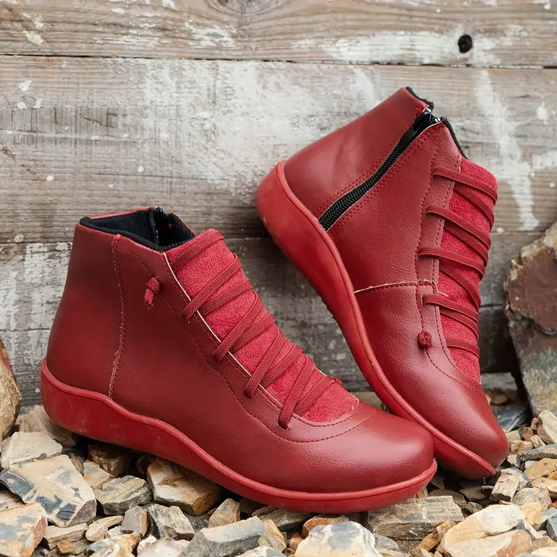 Sophie - Elegante Orthopedische Leren Schoenen met Rits