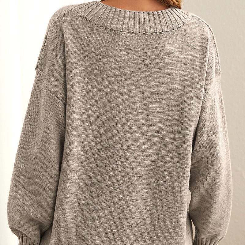 Luxe Kasjmier Trui met Elegante Afwerking