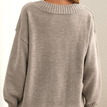 Luxe Kasjmier Trui met Elegante Afwerking