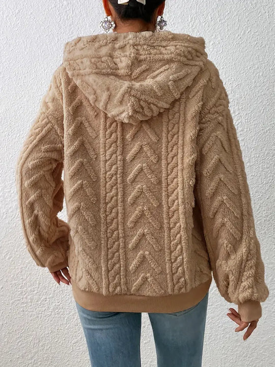 Comfortabele Gebreide Hoodietrui