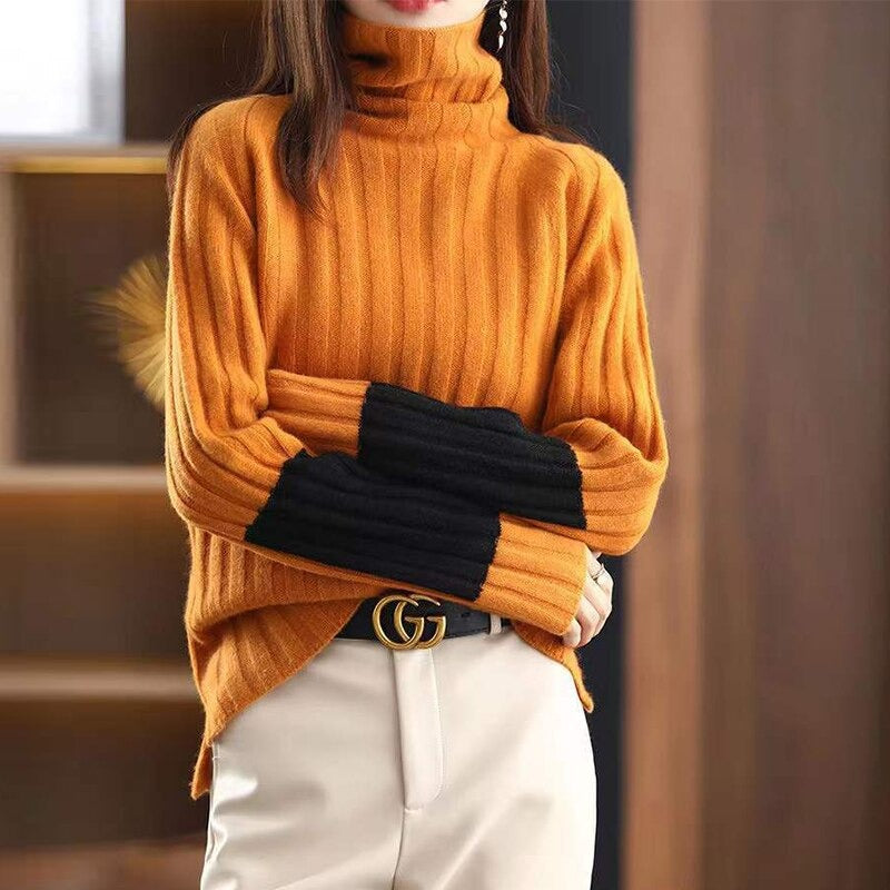 Lotte - Trendy Blokpatroon Trui