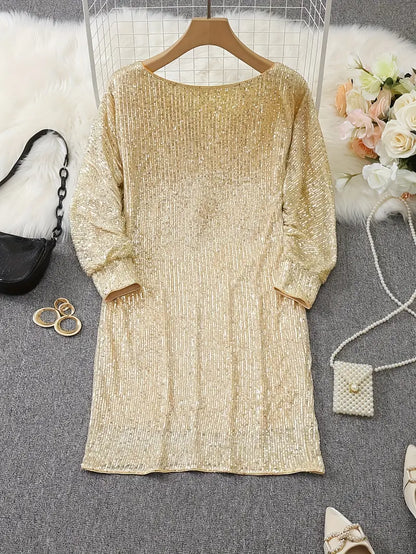Ella - Glamoureuze Glitter Jurk