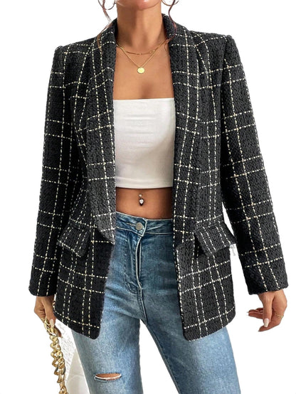 Lana - Elegante Geruite Blazer