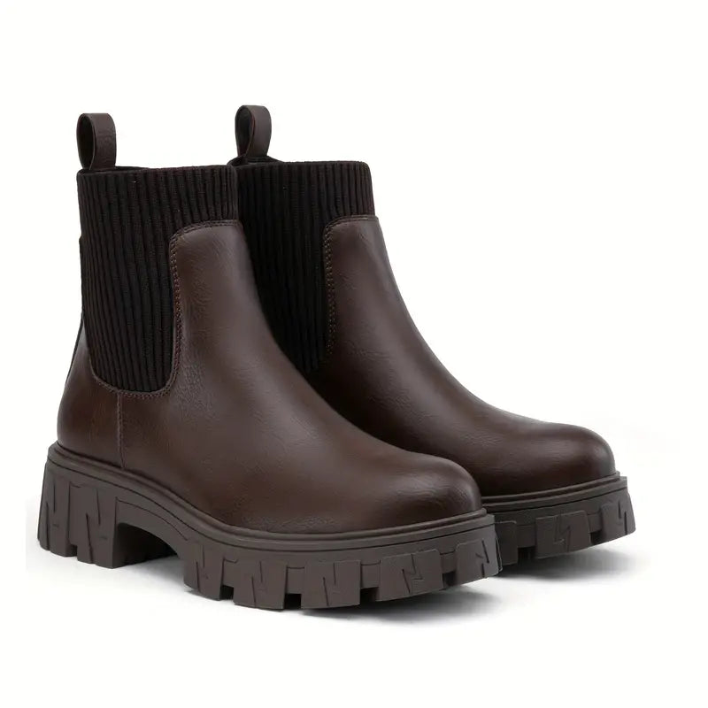 Lotte - Trendy Platform Chelsea Boots
