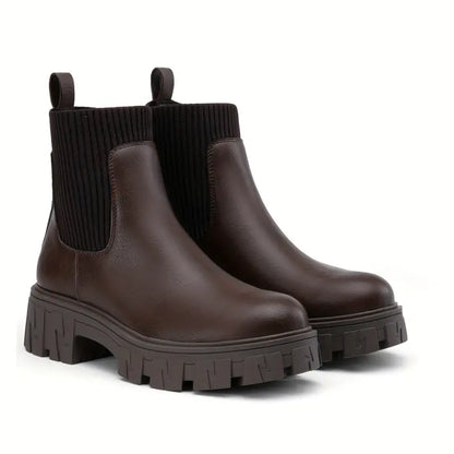 Lotte - Trendy Platform Chelsea Boots