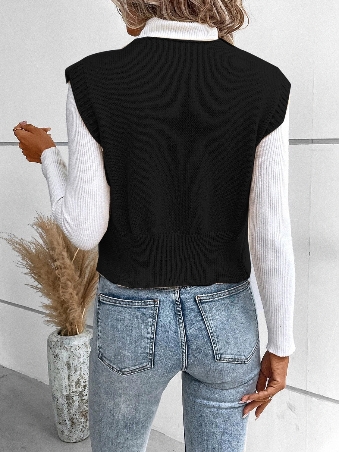 Sophie - Elegante V-hals Cardigan met Knoopsluiting