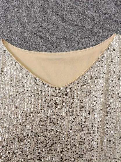 Ella - Glamoureuze Glitter Jurk