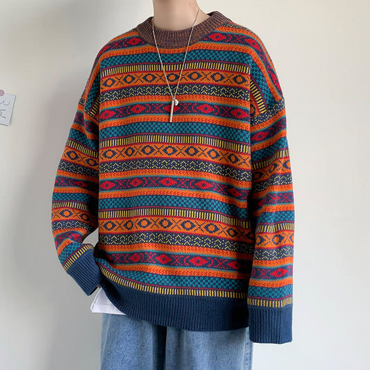 Noah - Trendy Gestreepte Wintertrui