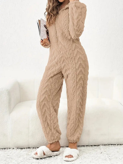 Sophie - Knusse Teddy Jumpsuit voor Comfortabele Dagen