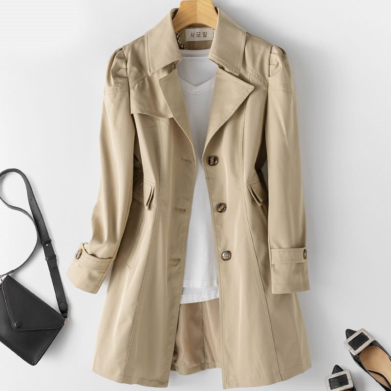 Tijdloze Trenchcoat met Verfijnde Details