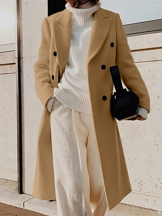 Livia - Elegante Wollen Jas voor Herfst en Winter