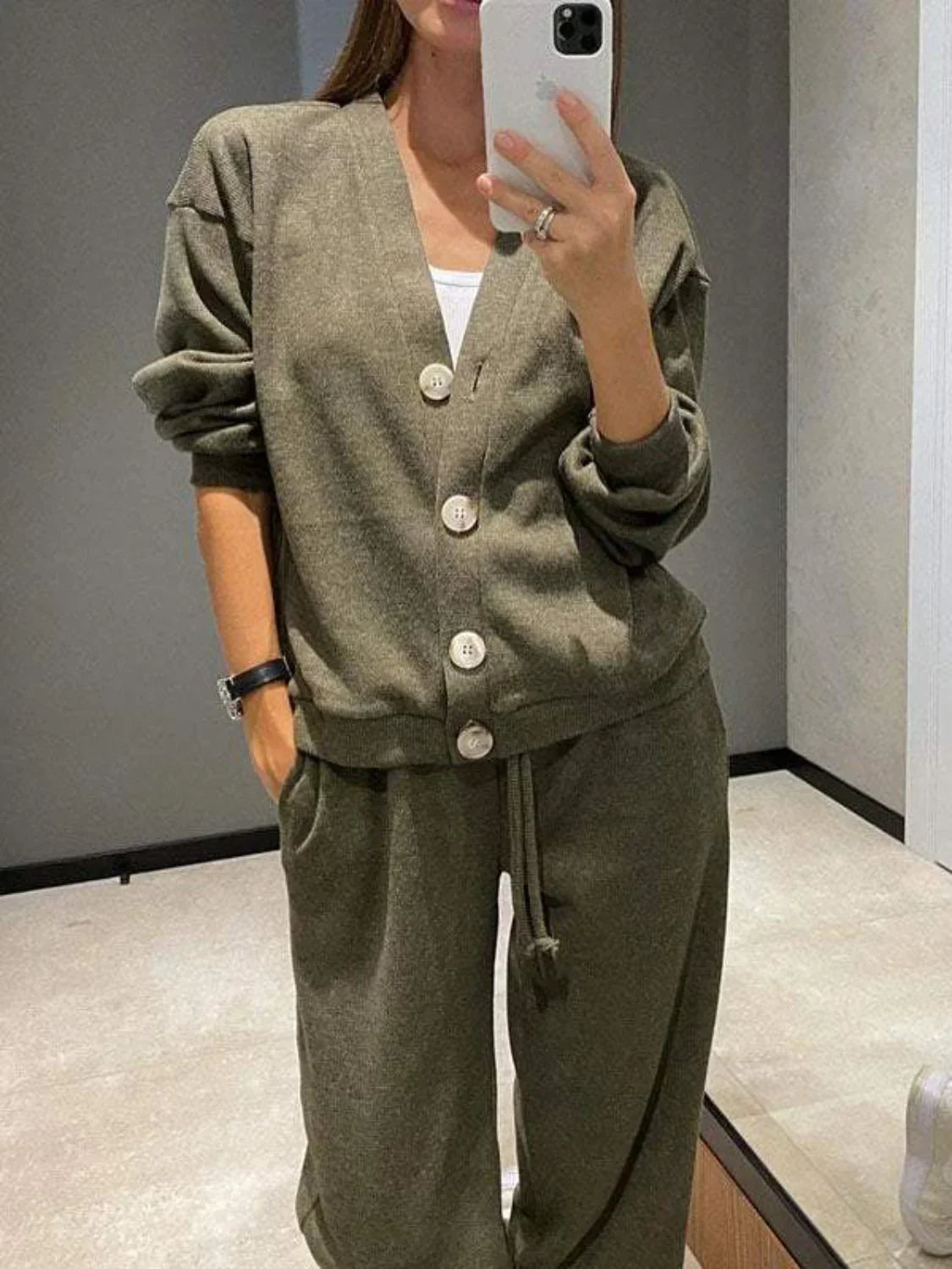 Sophie - Elegante Lange Mouw Top en Broek Set