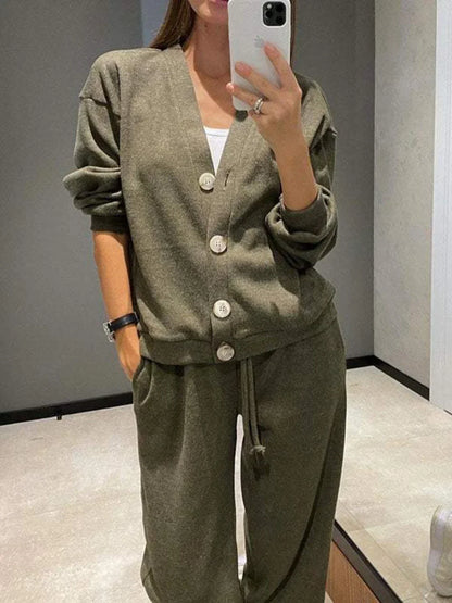 Sophie - Elegante Lange Mouw Top en Broek Set