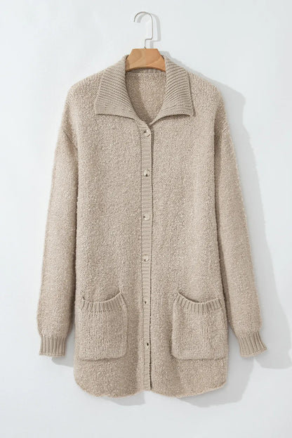 Sophie - Stijlvolle Lange Mouwen Cardigan met Knoopsluiting