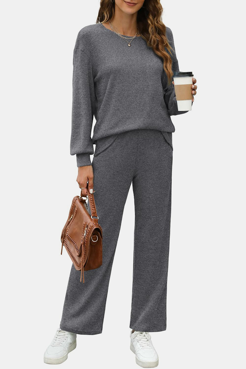 Sophie - Luxe 2-Delige Relax Set met Broek en Sweater