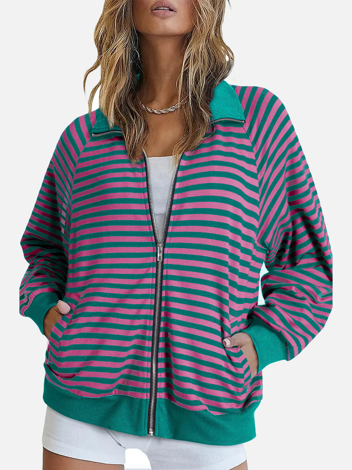 Livia - Trendy Sweater met Rits