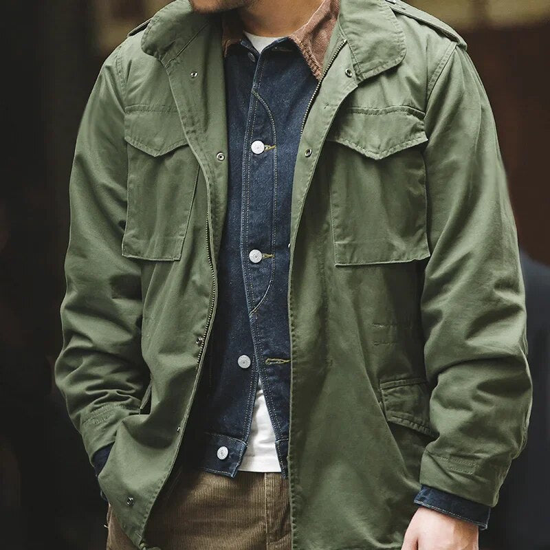 Jasper - Tijdloos Vintage Militair Jack