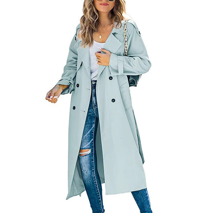 Lotte - Elegante Lange Trenchcoat