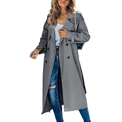 Lotte - Elegante Lange Trenchcoat