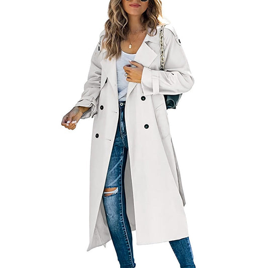 Lotte - Elegante Lange Trenchcoat