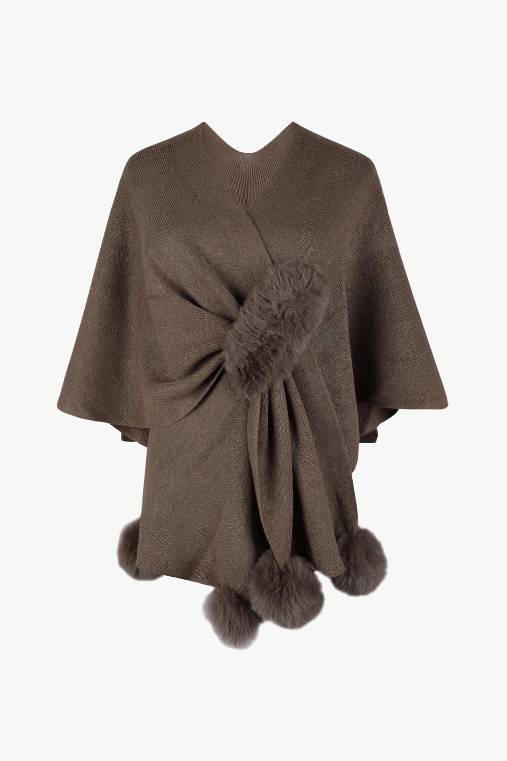 Sophie - Elegante Poncho met Franje